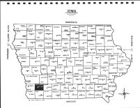 Iowa State Map, Montgomery County 1989